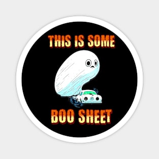 This Is Some Boo Sheet Funny Halloween Ghost Car Magnet